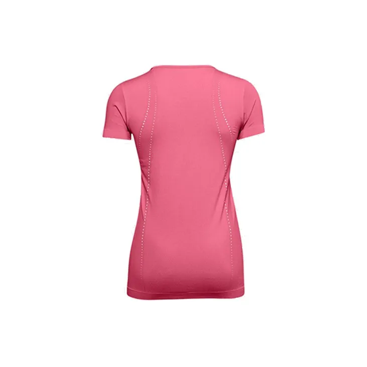 Under Armour Seamless T-Shirt Women's Lemon Juice Pink-1