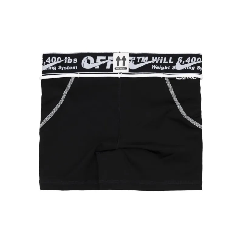 OFF WHITE X Nike Women's Training Shorts Black-1