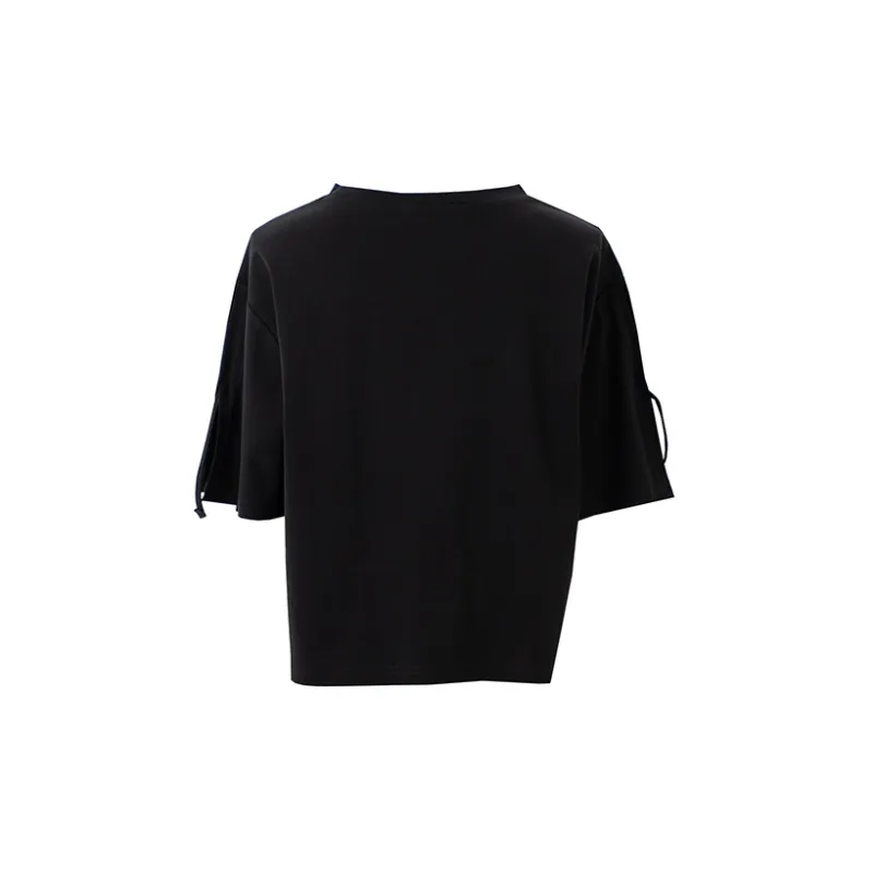 SOON FLOWER T Shirt Women's Black-1