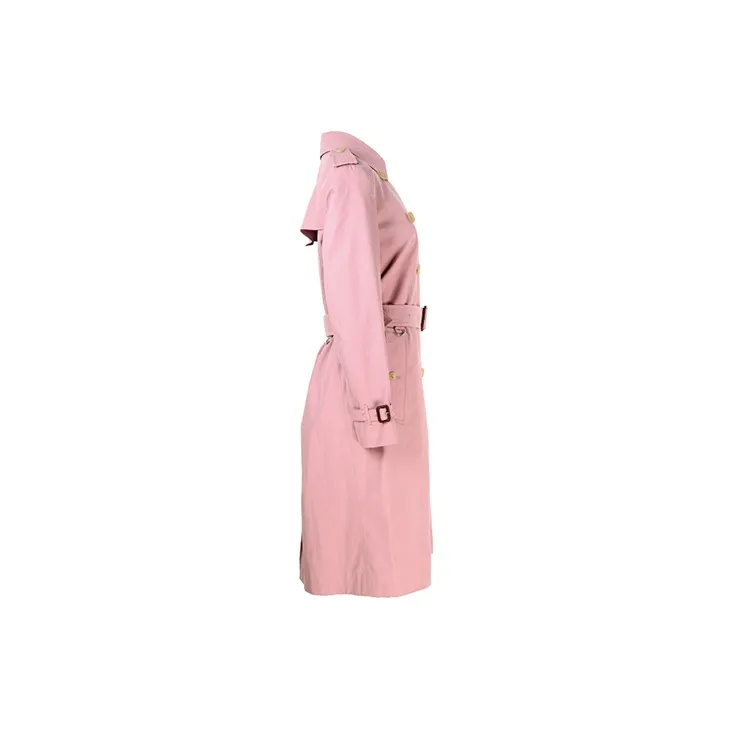 Burberry Trench Coats Women's Pink-2