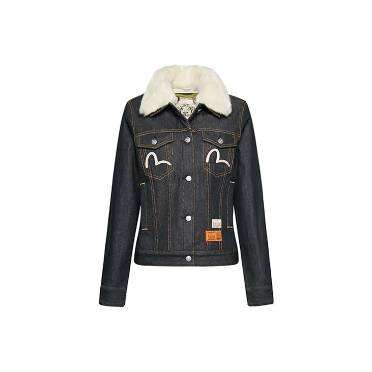 EVISU Denim Jacket Women's Dark Blue-1