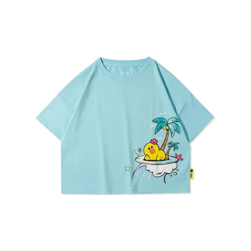 Line Friends X LINING Sports Fashion Collection Crop Tops Women's Pure Blue