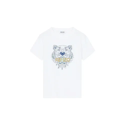 KENZO Classic Tiger Head T-Shirts Women's White