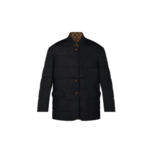 LOUIS VUITTON New Quarterly Products Of LV Puffer Jackets Women's Black