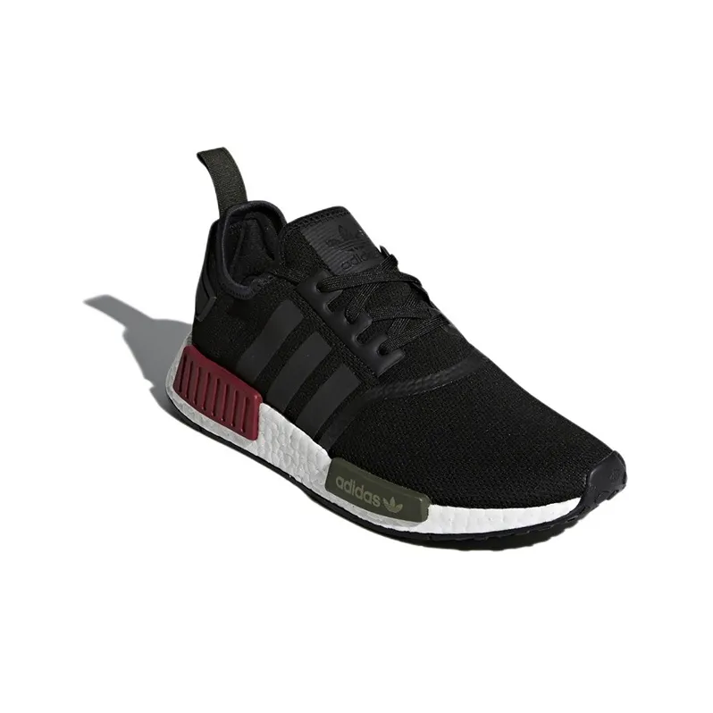 Adidas Originals Nmd R1 Core Black Collegiate Burgundy-2