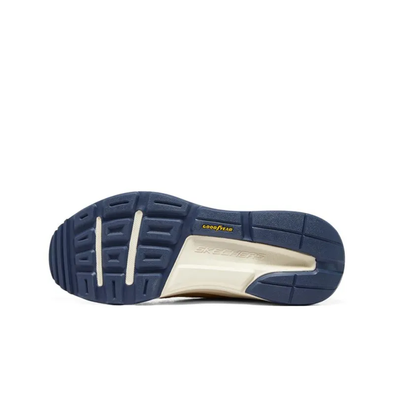Skechers Global Jogger Casual Shoes Men Low-Top White/Marine Blue/Brown-4