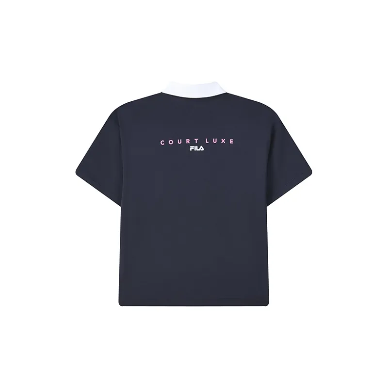 Msgm X FILA Polo Shirts Women's Royal Blue-1