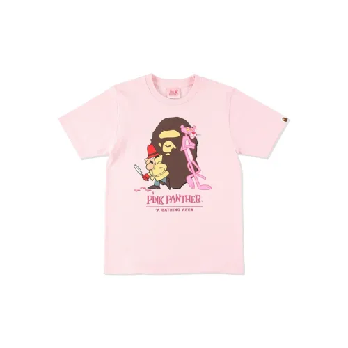 Pink Panther X A BATHING APE Bape T-Shirts Women's Pink