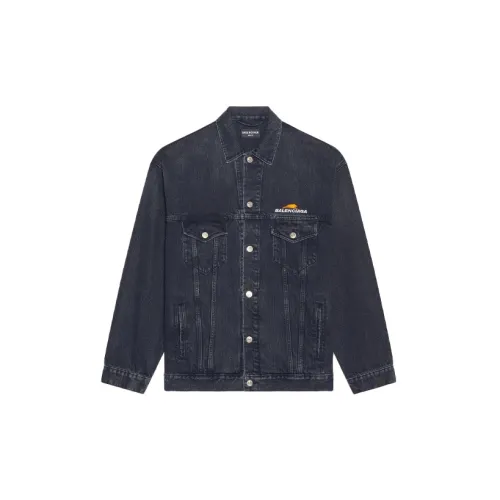 Balenciaga Denim Jackets Women's Black