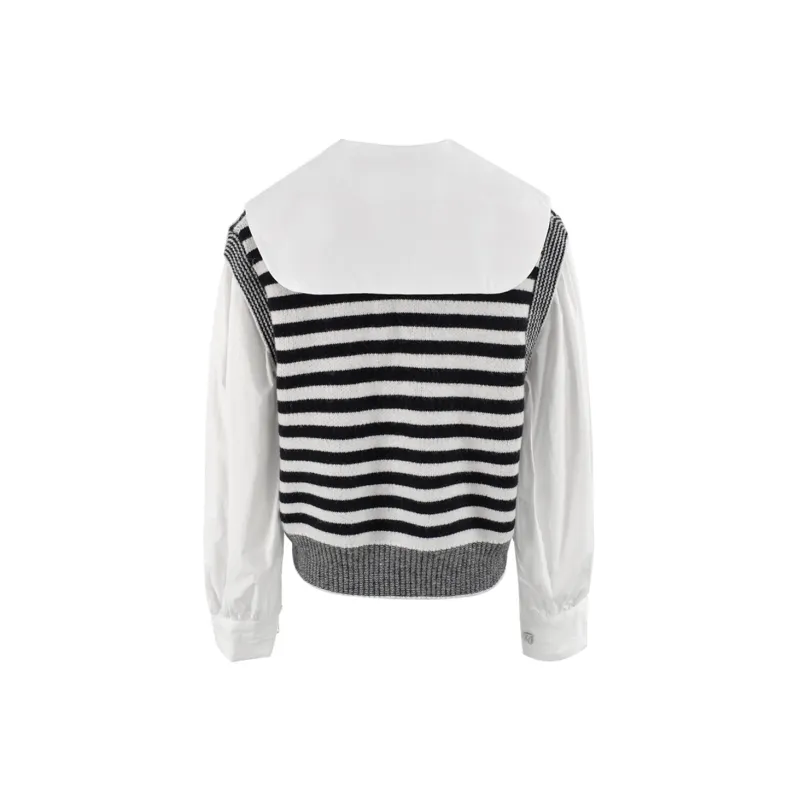 CLOUD SEASON Sweater Women's Black White-1