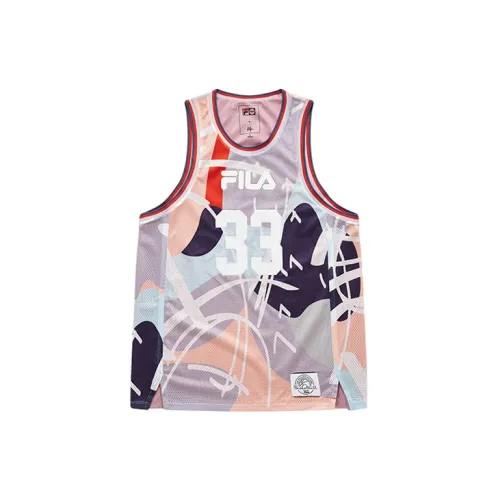 FILA FUSION Sleeveless Sports Shirts Women's Orange Purple