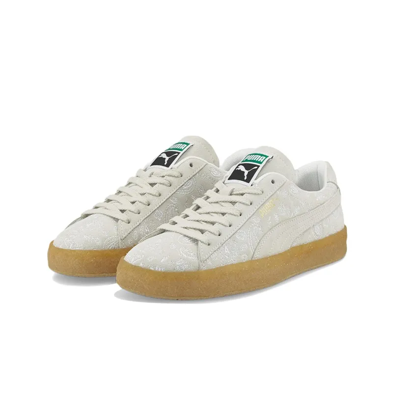 PUMA Suede Crepe Embroidery 'Gray Brown'-2