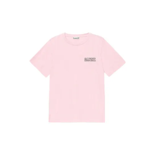 GANNI T-Shirts Women's Pink