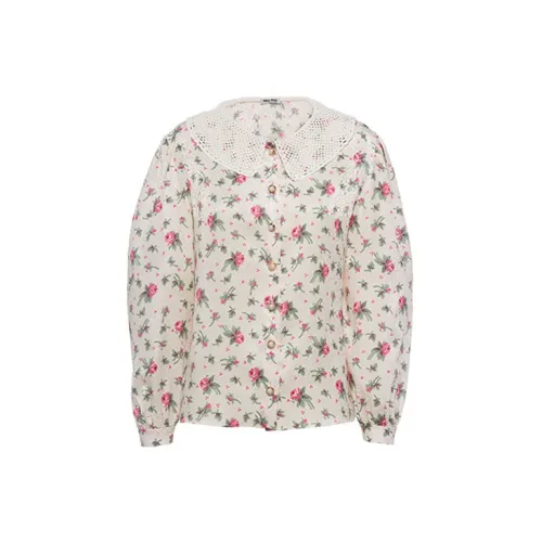 MIU MIU Shirts Women's Cream