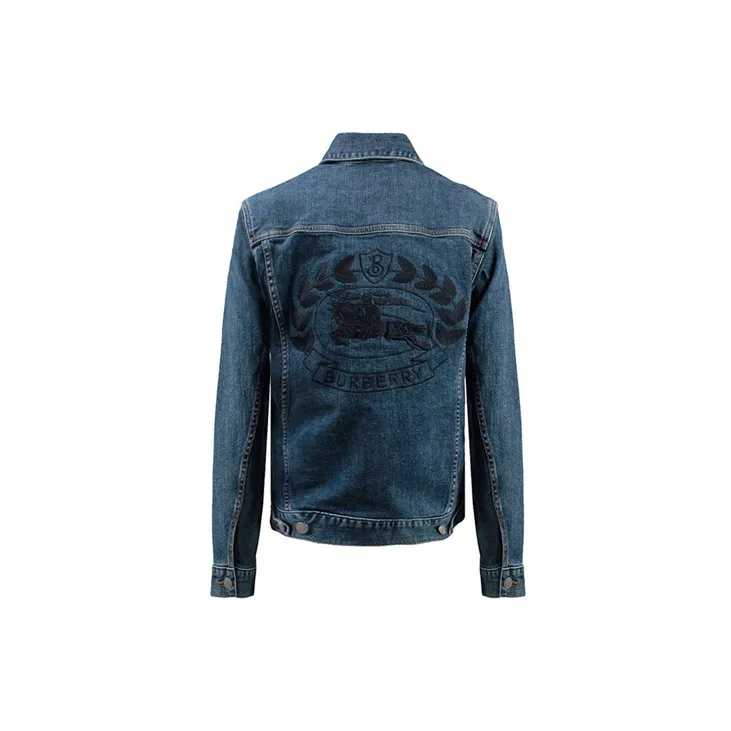 Burberry Denim Jackets Women's Blue-1