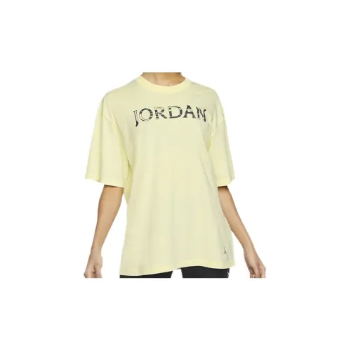 Jordan T-Shirts Women's Light Lemon Green