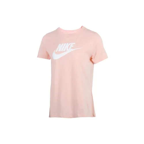 Nike Sportswear Essentials Series T-Shirts Women's Washable Coral Red