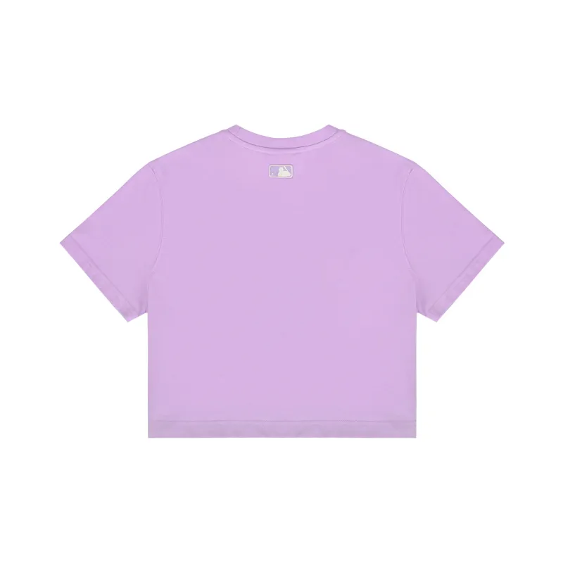 MLB Set in Sleeve T Shirt Women's Lavender Light Purple-1