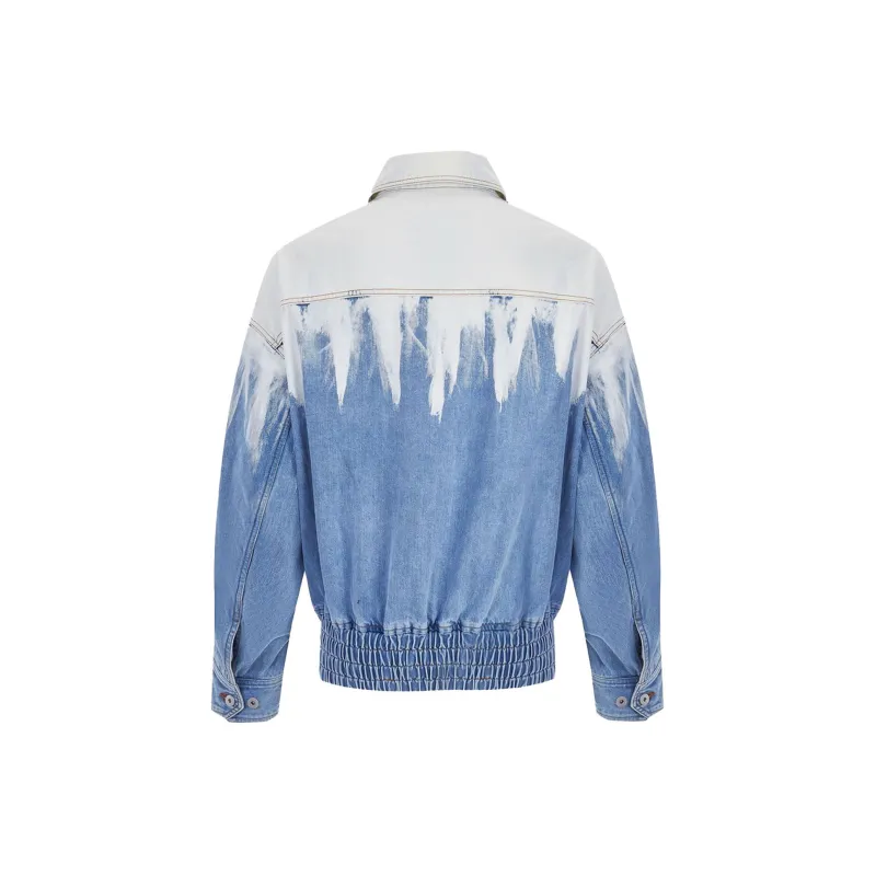 Feng Chen Wang Denim Jacket Unisex Blue White-1