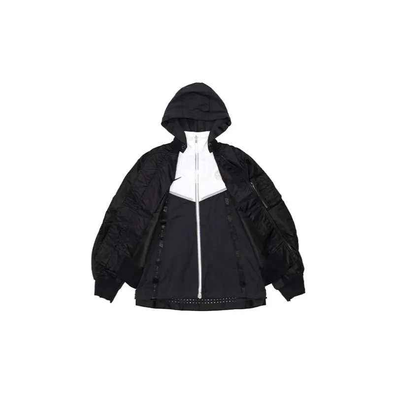 Sacai X Nike Jackets Women's Black-2