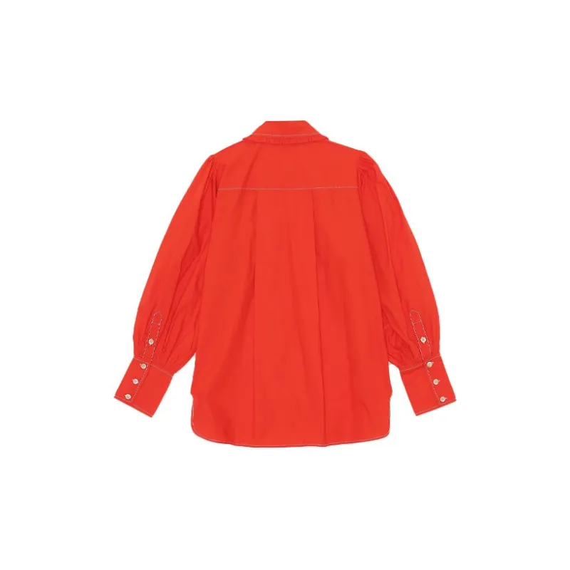GANNI Shirts Women's Orange-1