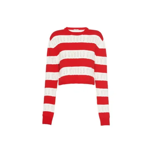 MIU MIU Cashmere Sweaters Women's Red