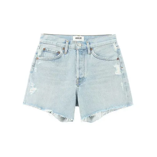 AGOLDE Denim Shorts Women's Light Blue