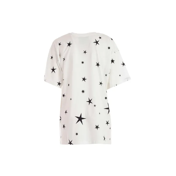 MOSCHINO Drop Shoulder Sleeve T Shirt Women's White-1