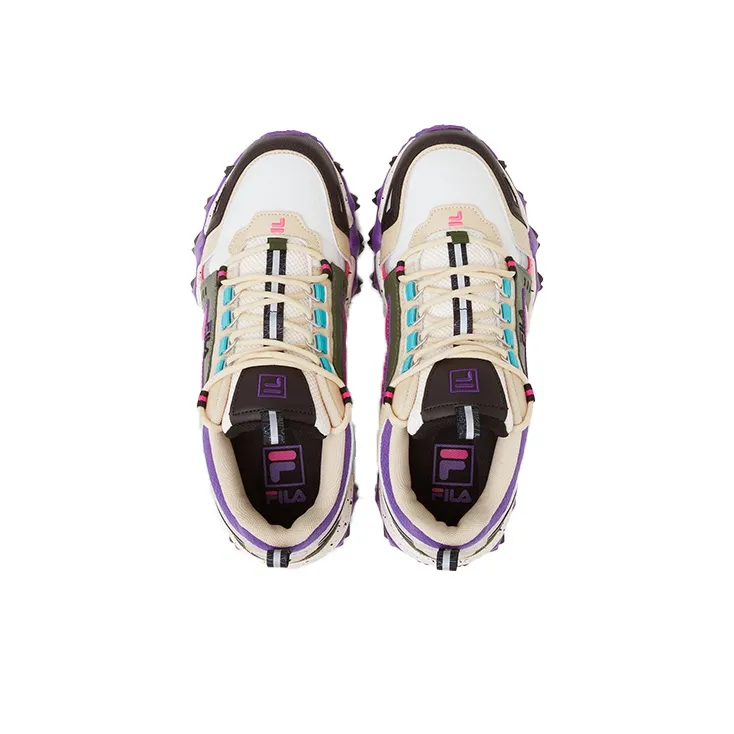 FILA Oakmont Cushioning Anti-Slip And Wear-Resistant Low-Top Casual Shoes Women's Purple Color-3