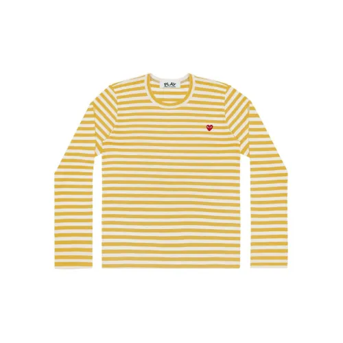 CDG Play Play T-Shirts Women's Yellow