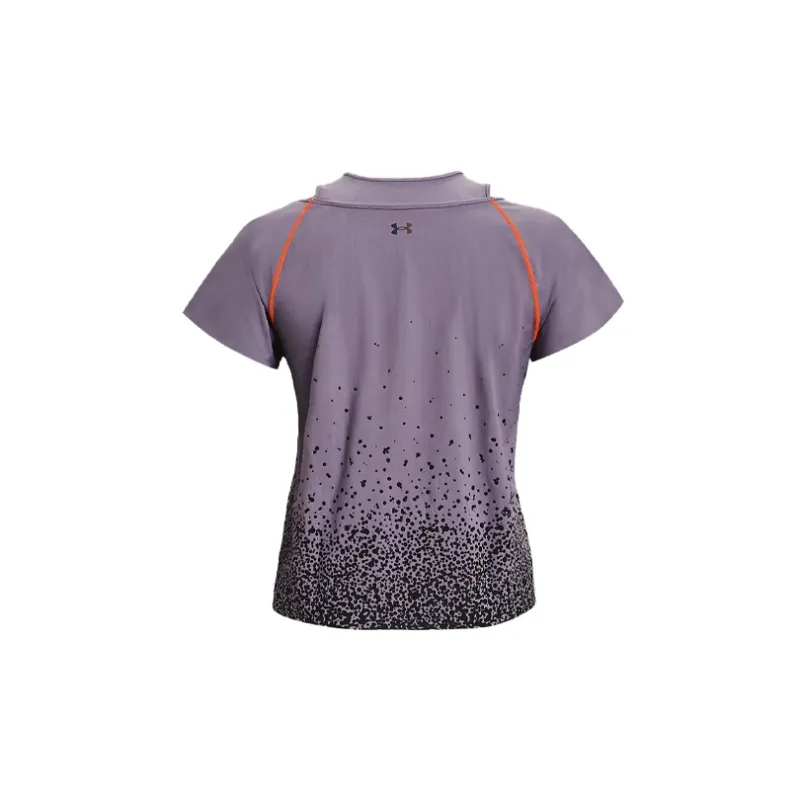 Under Armour Straight T Shirt Women's Gray Purple-1