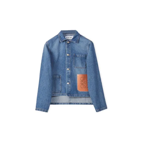 LOEWE Denim Jackets Women's Blue