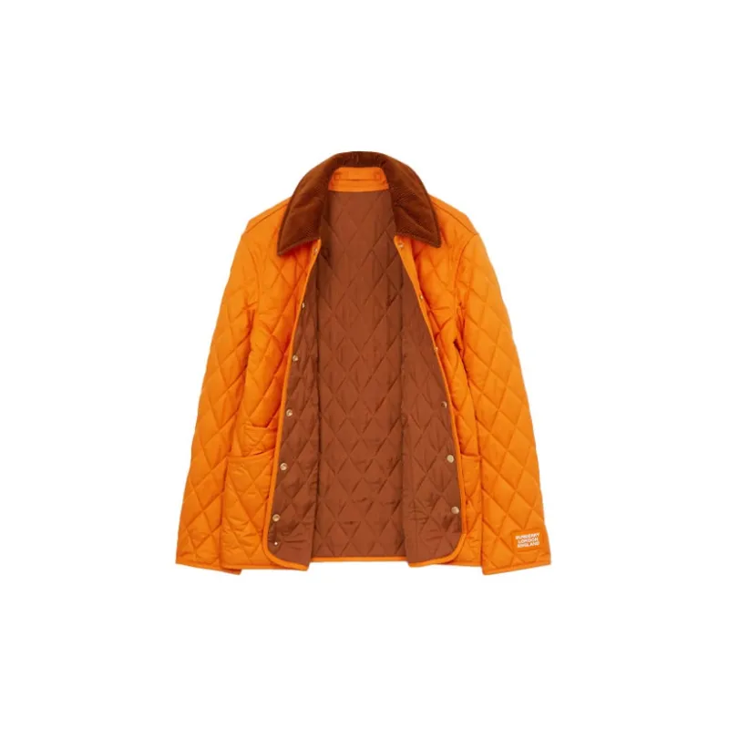 Burberry Puffer Jackets Women's Bright Orange-1