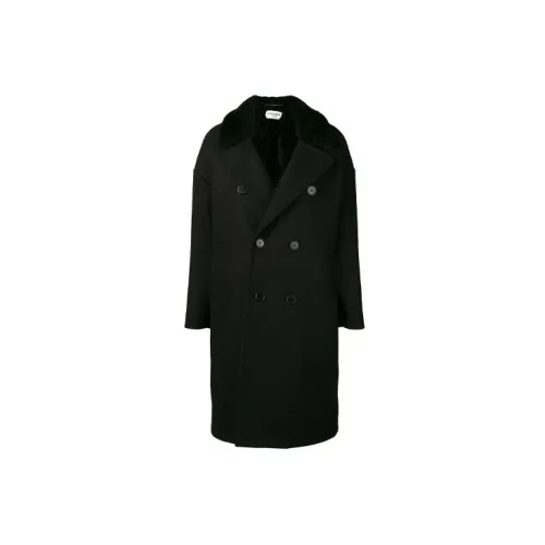 SAINT LAURENT Coats Women's Black