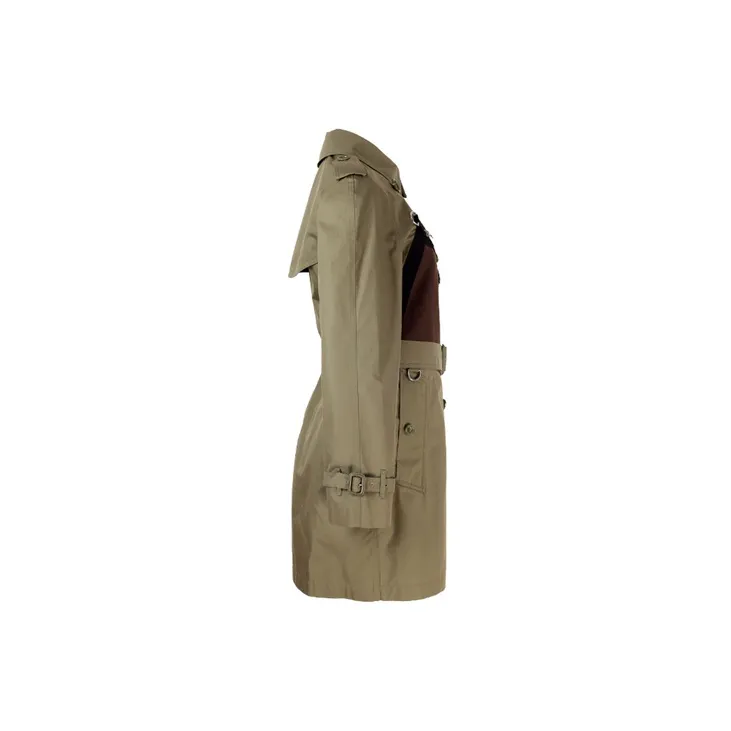 Burberry Trench Coat Women's Green-3