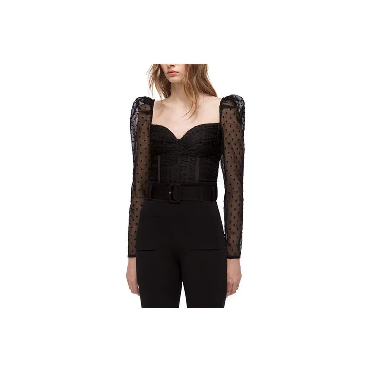 Self portrait Shirt Women's Black-2