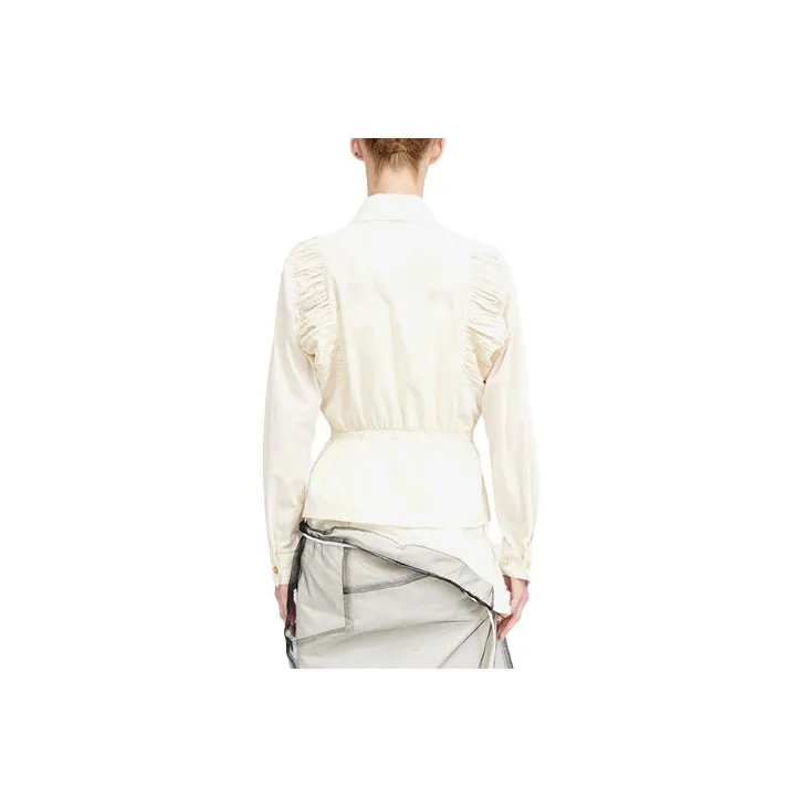 MM6 Maison Margiela Ruched Zipped Shirt-1