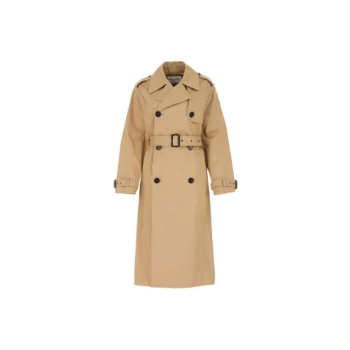 SAINT LAURENT Trench Coats Women's Beige