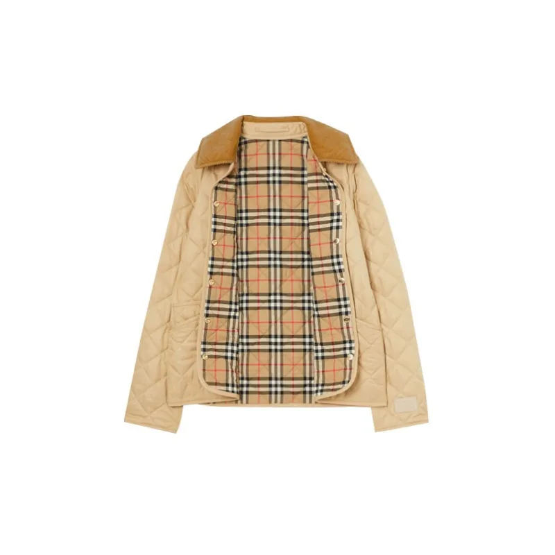 Burberry Jackets Women's Soft Yellow Umber-1