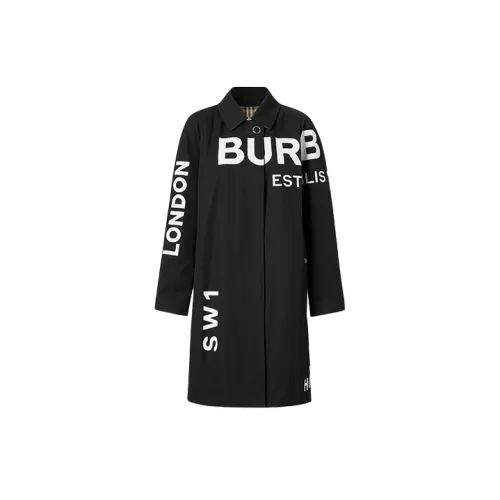 Burberry Trench Coats Women's Black