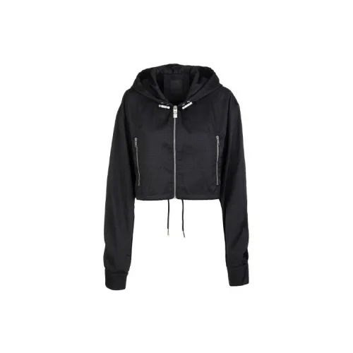 Givenchy Cropped Coats Women's Black