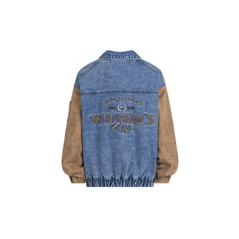 WooHa Loose Fit Denim Jacket Women's-1