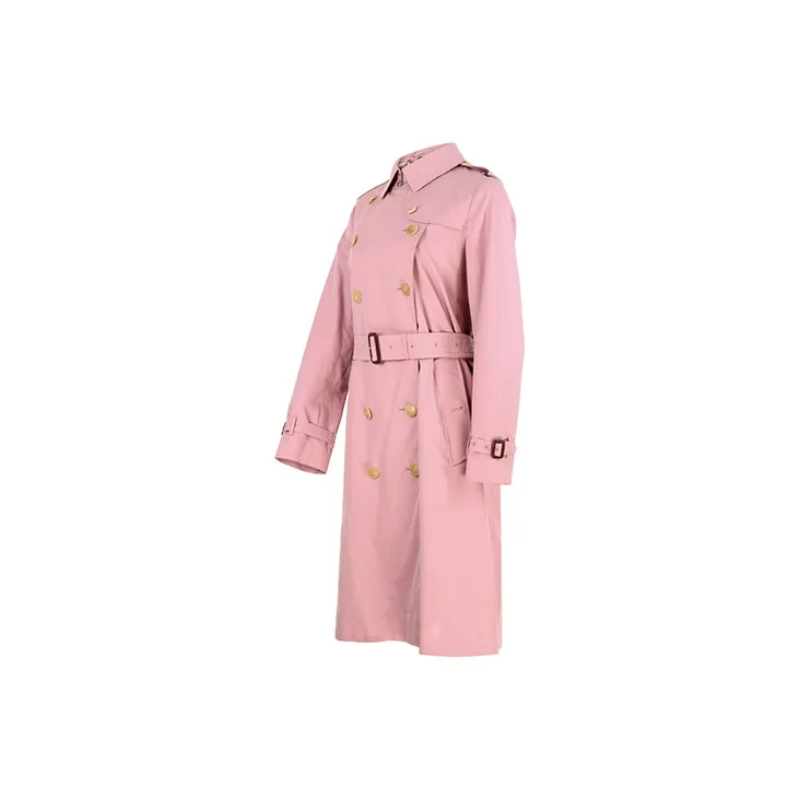 Burberry Trench Coats Women's Pink-3