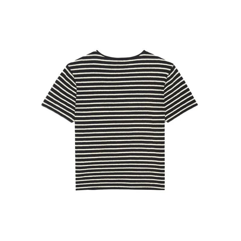 SAINT LAURENT SS22 T Shirt Women's Black-1