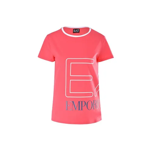 EMPORIO ARMANI T-Shirts Women's Watermelon Red