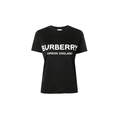 Burberry Logo T-shirt Black Wmns