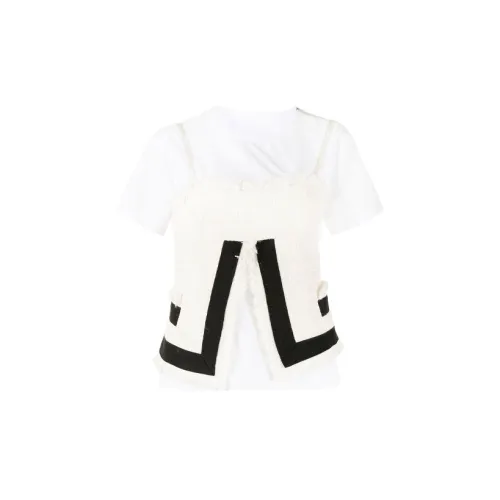 Sacai T-Shirts Women's White