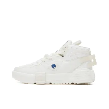 Erke Extra Stretch Cushioning, Wear Resistant Mid Top Skateboard Shoes Women's White Black