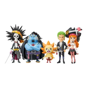 BANPRESTO Brook Nami Jinbe Roronoa Zoro One Piece Characters Glasses Factory Wcf One Piece Film Red 2 Bonus Gifts