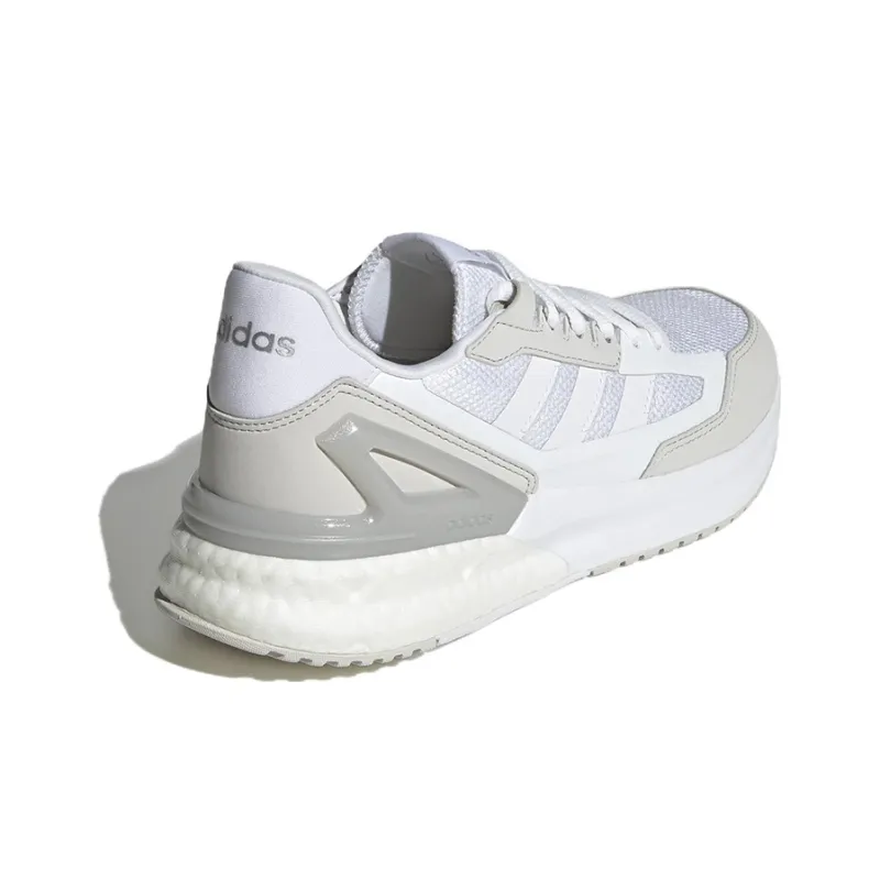 Nebzed Women's Adidas Neo Super Boost 'White Silver Metallic' Women's-3